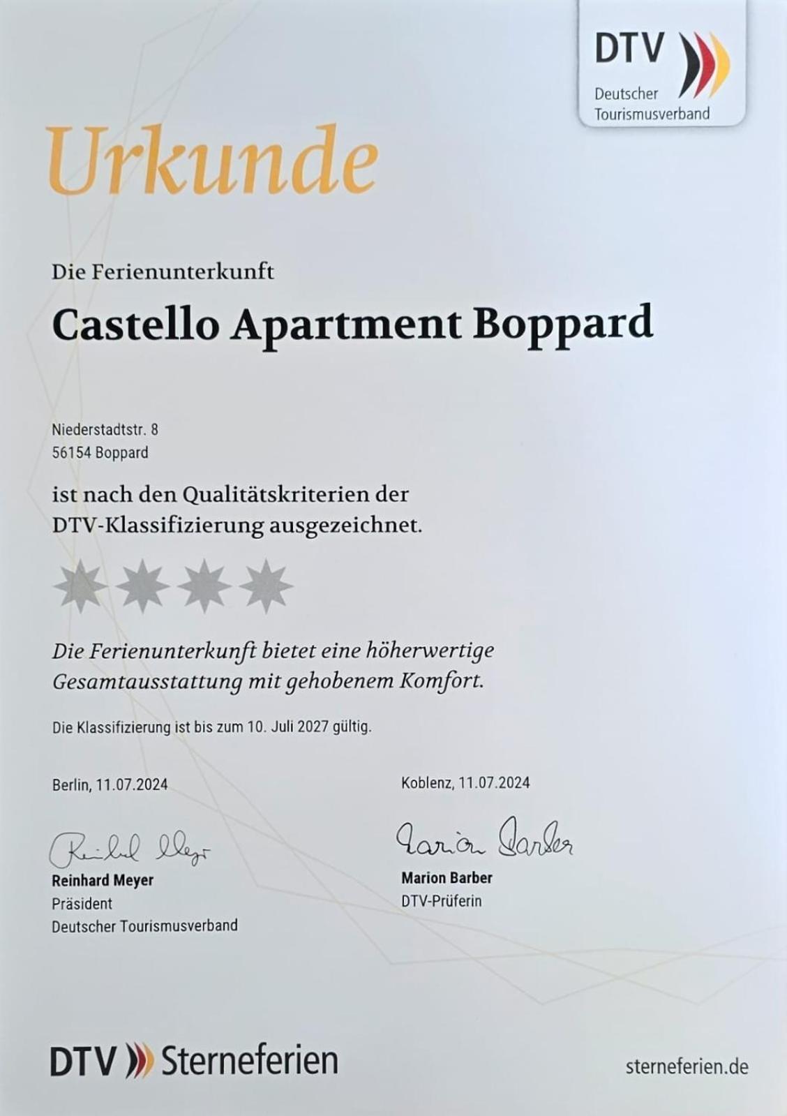 Castello Apartment Boppard Buitenkant foto